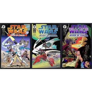 Vintage Star Wars River of Chaos Dark Horse Comics 3‎ Comics Issues 1-3 of 4